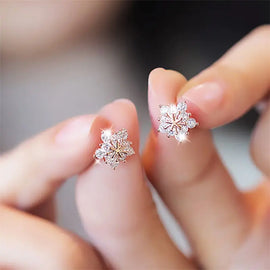 Snowflake Stud Earrings