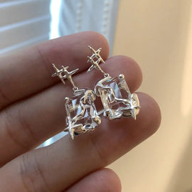 Irregular Square Earrings