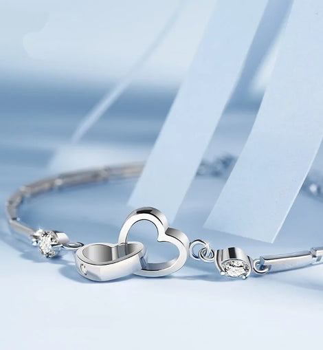 Double Heart Bracelet