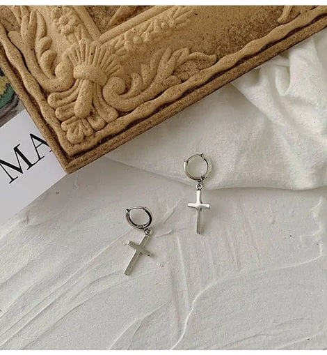 Cross Stud Earrings